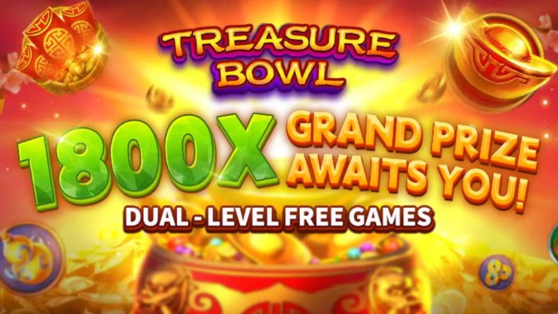 Multiplicadores Treasure Bowl 59bet - 7777x Máximo com Tigela Dourada